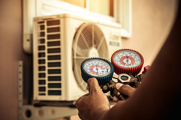 Professional Hvac Maintenance technician working in Phelan, CA
